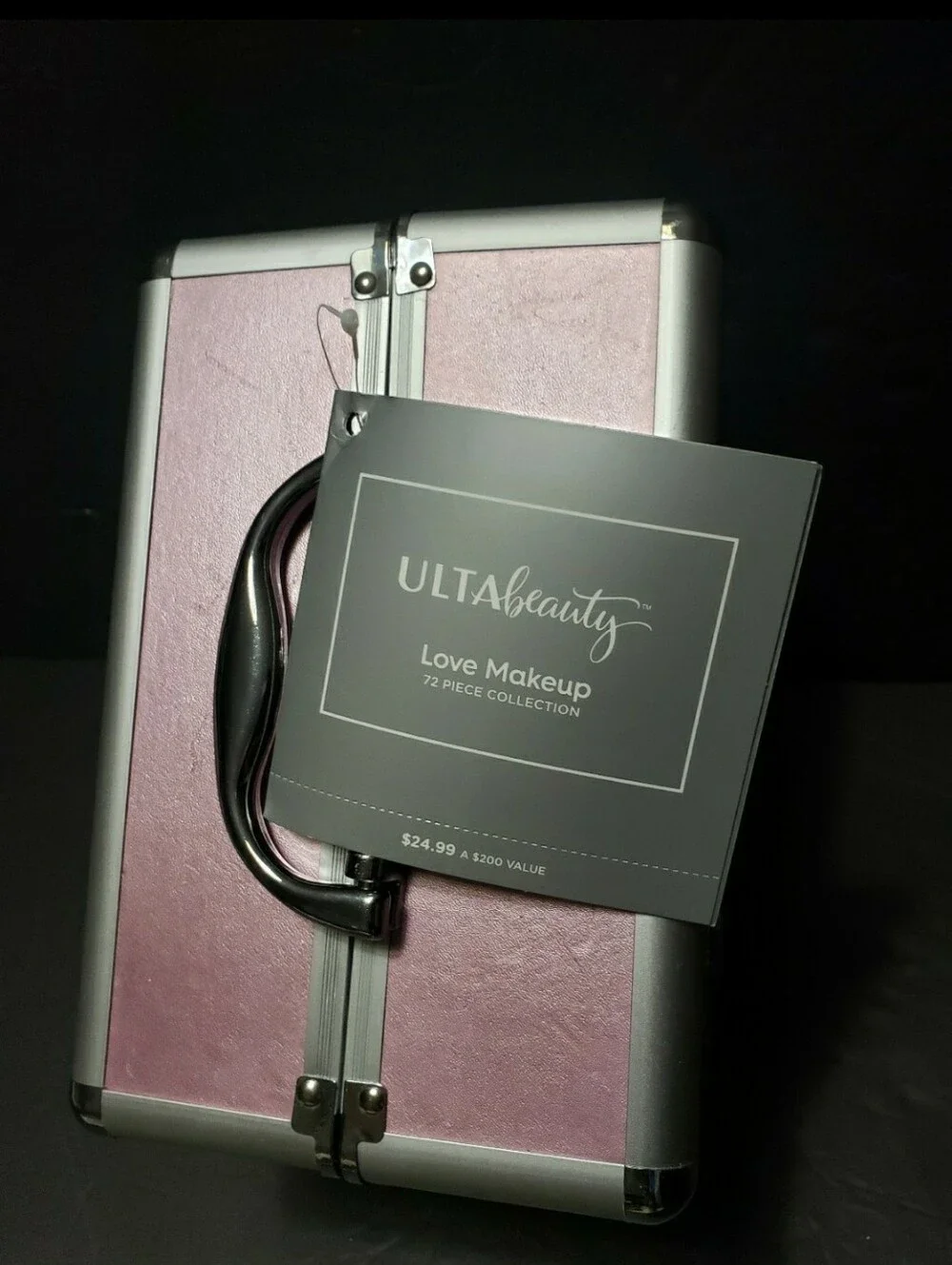 NEW W/DEFECTS! ULTA BEAUTY *Love* Make Up Travel Box (EMPTY)